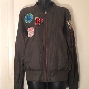 green bomber jacket